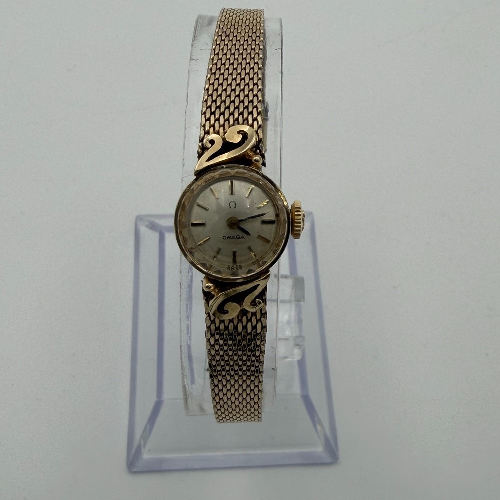 Omega Yellow Gold Ladies Cocktail Watch Mechanical 1/20 10K Gold Filled